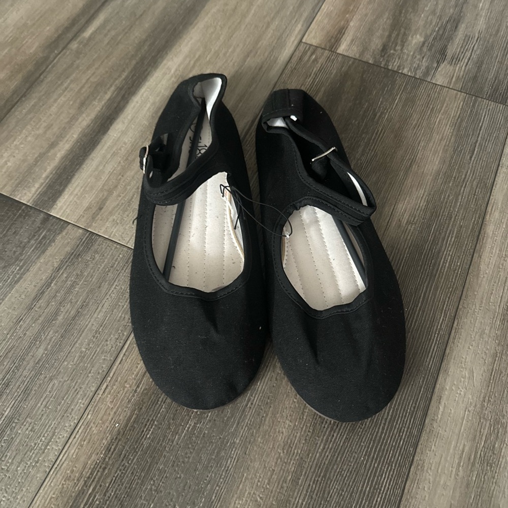 Black Mary Jane Flats